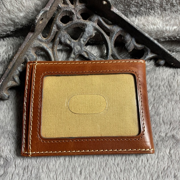 Men’s leather wallet with money clip - Picture 2 of 7